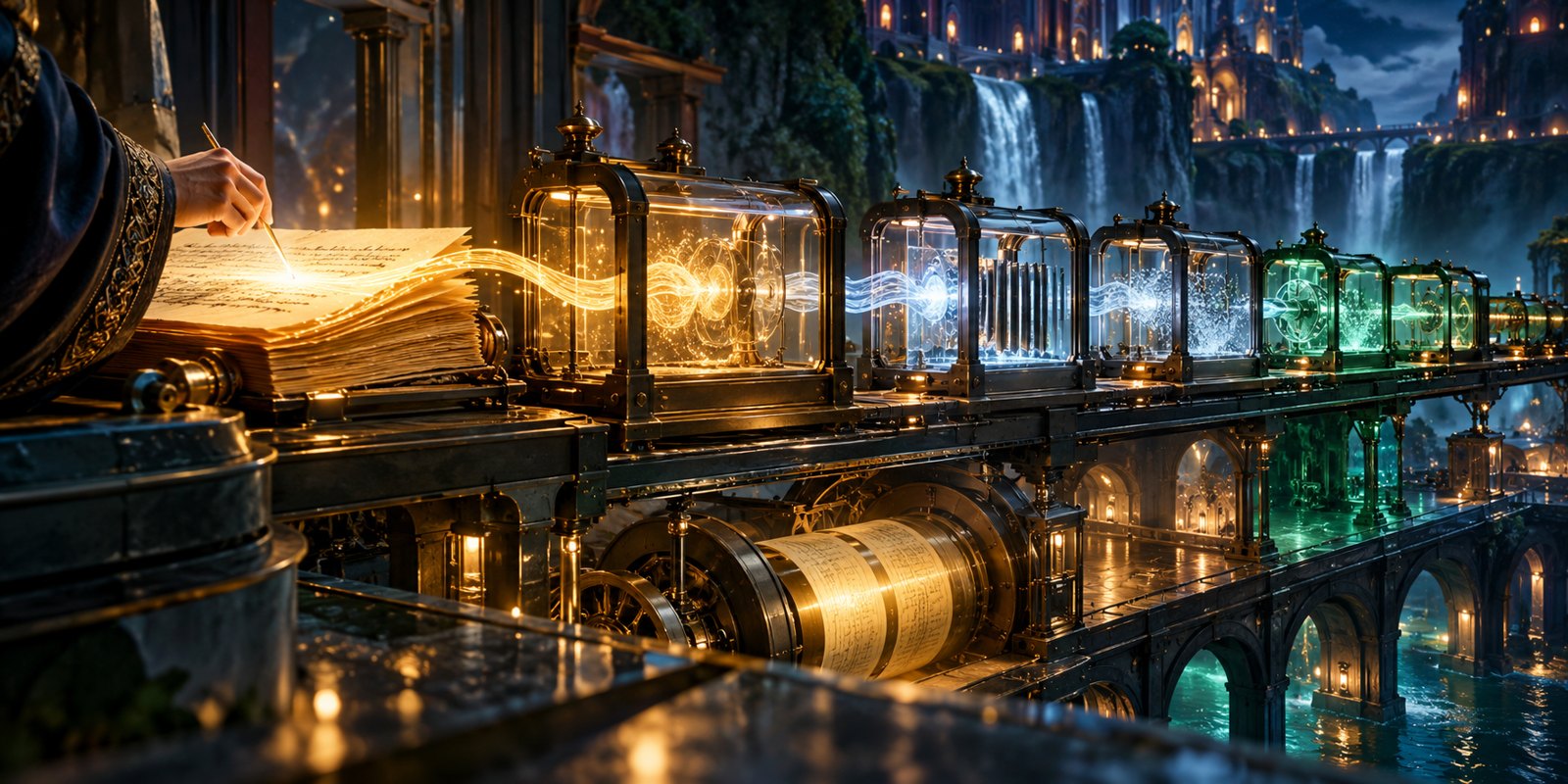 A prompt edit follows a versioned release path with tests and rollback.