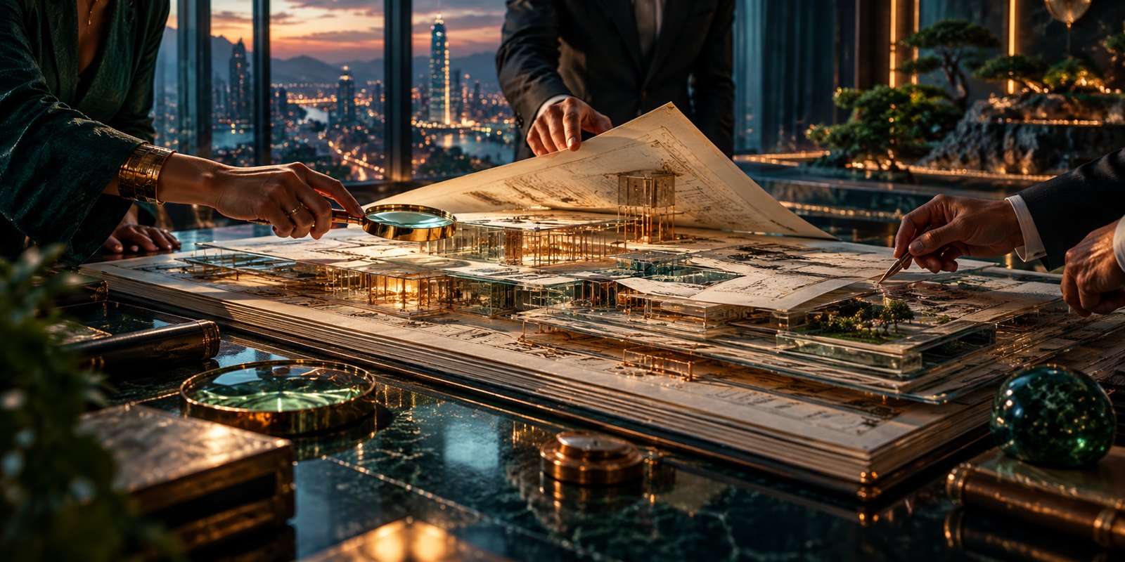 A vendor contract is checked for delivery responsibility and acceptance.